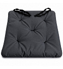 Waterproof garden seat cushion Oxford graphite, 40 × 40 cm