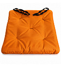 Waterproof garden seat cushion Oxford orange, 40 × 40 cm