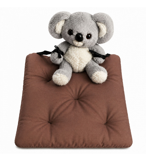 Waterproof garden seat cushion Oxford brown, 40 × 40 cm