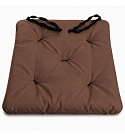 Waterproof garden seat cushion Oxford brown, 40 × 40 cm