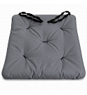 Waterproof garden seat cushion Oxford grey, 40 × 40 cm