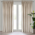 Decorative velvet curtain with pleating tape SV. BEIGE 140x270 cm