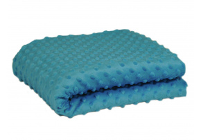 Minky Microfleece Fabric 380 Dot, Color Emerald