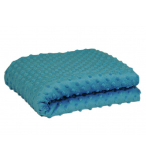 Minky dot fabric, 380 g/m², width 160 cm, by the meter, emerald