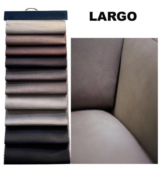 Sample of Eco-leather Largo, upholstery fabric, 17x19 cm