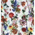 Printed tablecloth fabric, Oxford, Field of Flowers on White
