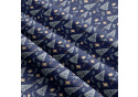 Christmas cotton fabric, by the meter, width 160 cm, Christmas trees on Garnet