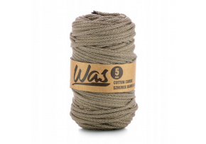 Cotton cord 5mm, 100m, dark beige 330
