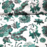Cotton fabric 100% cotton, 125 g/m², width 160 cm, white-green pattern