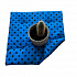 Seat cushion-40x40x2cm-Black-dot-on-Blue