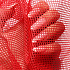 Polyester mesh for clothing Red, mesh 2x2mm