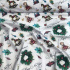 Christmas cotton fabric, by the meter, width 160 cm, pattern Christmas on White 29