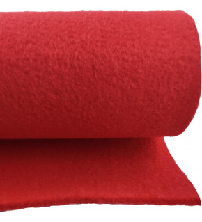Technical felt 4 mm color Red, width 100 cm