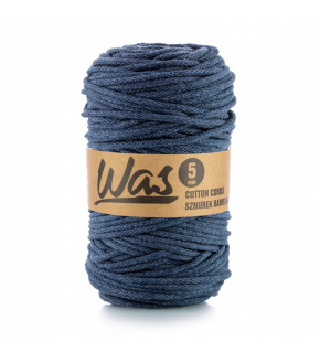 Cotton cord 5mm, 100m, denim 300 Cotton cord 5mm, 100m, denim 300