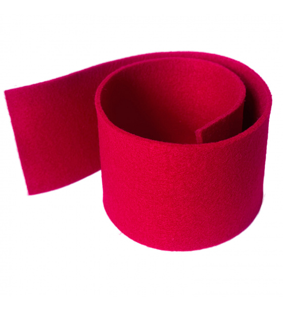 Decorative felt 3 mm, color Red, fabric 100cm 600gr