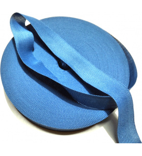 PES edging strip 25 mm color blue