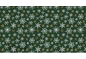Christmas cotton fabric, by the meter, width 160 cm, Christmas stars on Green