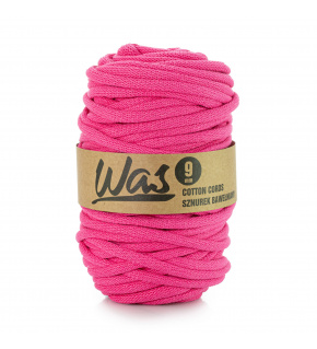 Cotton cord 9mm, 50m, fuchsia 110