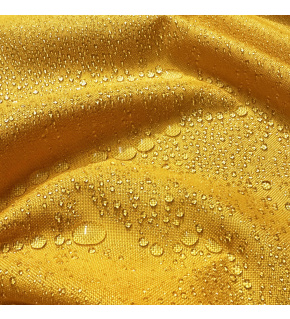 Water-repellent Oxford fabric with PU coating, 200 g/m², width 160 cm, yellow