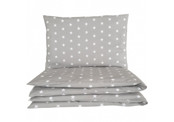 2-piece Crib Bedding STARS color Gray