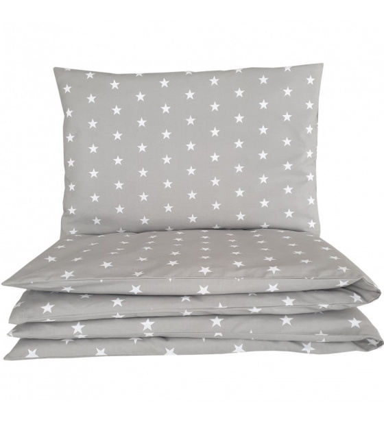 2-piece Crib Bedding STARS color Gray