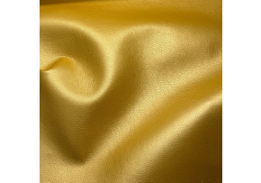 Eco-leather SOFT, color Yellow, glazed, faux leather by the meter