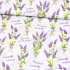 Cotton fabric 100% cotton, 125 g/m², width 160 cm, lavender flowers