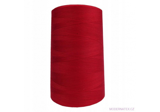 Nitě VIGA 120 do overloků 5000m barva červená 216