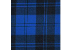 Cotton flannel fabric Check Blue-Black 4x4 cm