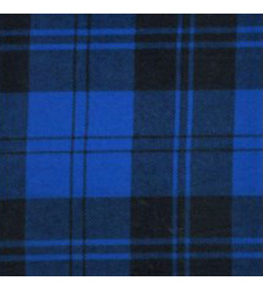 Cotton flannel fabric Check Blue-Black 4x4 cm