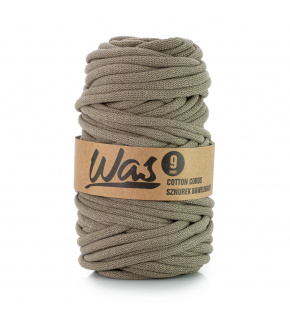 Cotton cord 9mm, 50m, dark beige 330