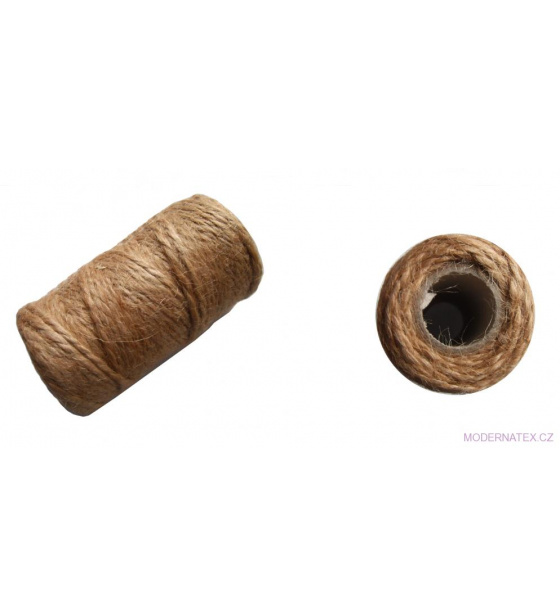 Přírodní jutový provázek 440X4  100 gr (64 m)