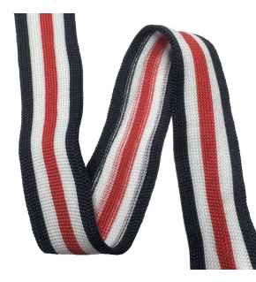 Striped tape 25 mm color Blue Mix-01