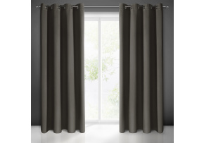 Blackout curtain with grommets GRAPHITE 135X250 cm