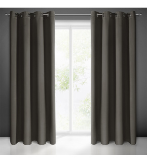 Blackout curtain with grommets GRAPHITE 135X250 cm