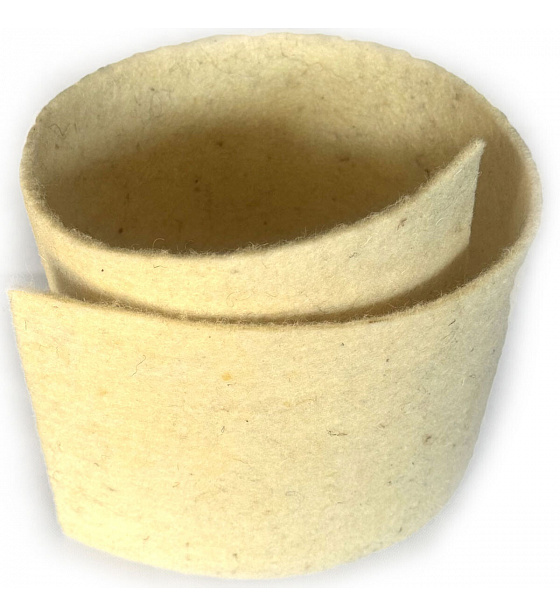 Wool technical felt (felt) 4 mm color Ecru, fabric width 150 cm