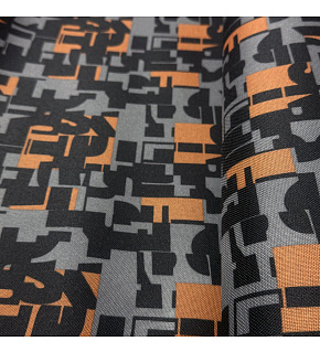 Waterproof fabric Kodura PVC coating 600D, 360 g/m², width 150 cm, orange mosaic