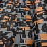 Waterproof fabric Kodura PVC coating 600D, 360 g/m², width 150 cm, orange mosaic