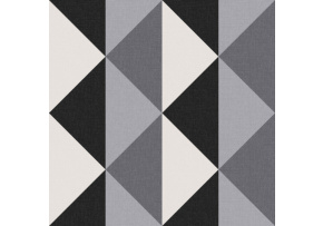 Velvet upholstery fabrics with print, Gray and Black Triangles