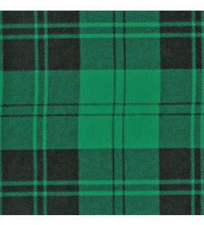 Cotton flannel fabric Check Green 8x8 cm