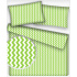 Decorative children's cotton fabrics, by the meter. Zigzag Green
