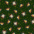 Christmas cotton fabric, by the meter, width 160 cm, Christmas motif on Green