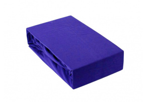 Fitted sheet 180x200 cm Jersey, color Cornflower