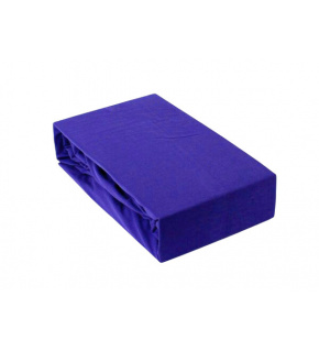 Fitted sheet 180x200 cm Jersey, color Cornflower