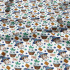 Cotton fabrics, by the meter. Magical Owl on White