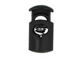 Cord stoppers 5 mm color black pattern 038