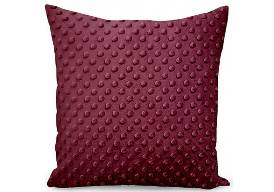 Povlak na polštářek mikroplyš 40X40 cm, barva Bordová