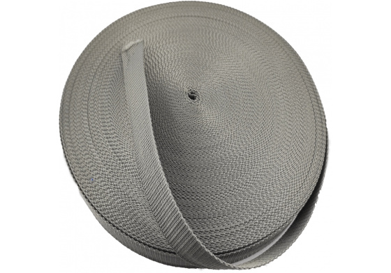 Polypropylénový popruh 30  mm tm. šedý  (balení 50m)