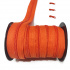 Orange spiral zipper 5 mm by the meter