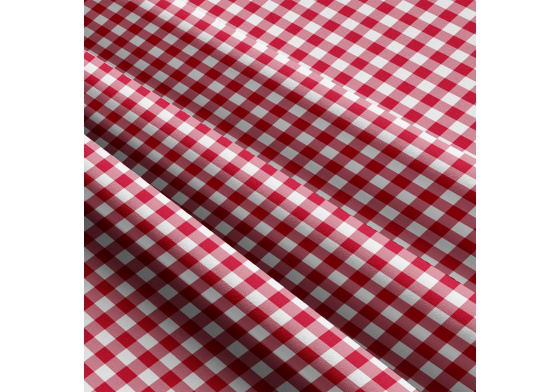 Children's cotton fabrics, by the meter. 8 mm Cube, Red